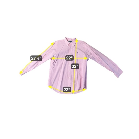 Polo Ralph Lauren Men's Shirt Gingham Checked Size XL Button Down Pink White - Picture 3 of 10